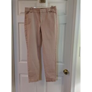 Old Navy High Rise Lgt Pink Pixie Skinny Pants Ankle Size 12